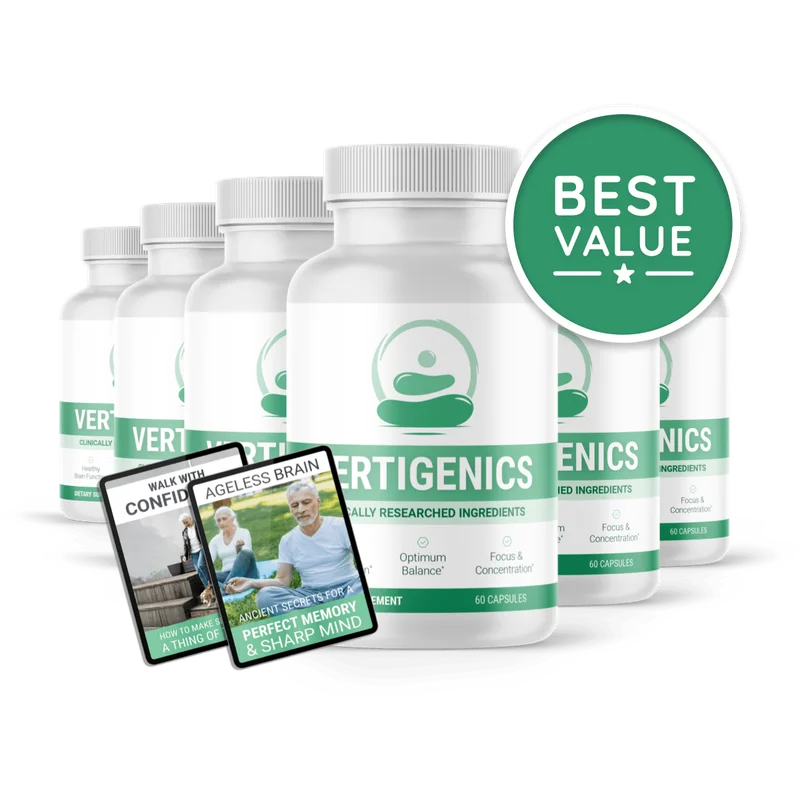 Vertigenics Natural Sleep Formula — 6 Bottle / 180 Day Pack